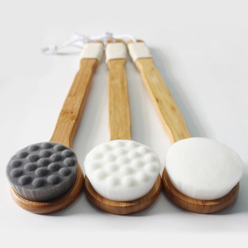 Long Handle Anti-slip Wooden Body Massage Bath Body Scrub Shower Brush Home SPA Bathroom Brushes
Long Handle Anti-slip Wooden Body Massage Bath Body Scrub Shower Brush Home SPA Bathroom Brushes