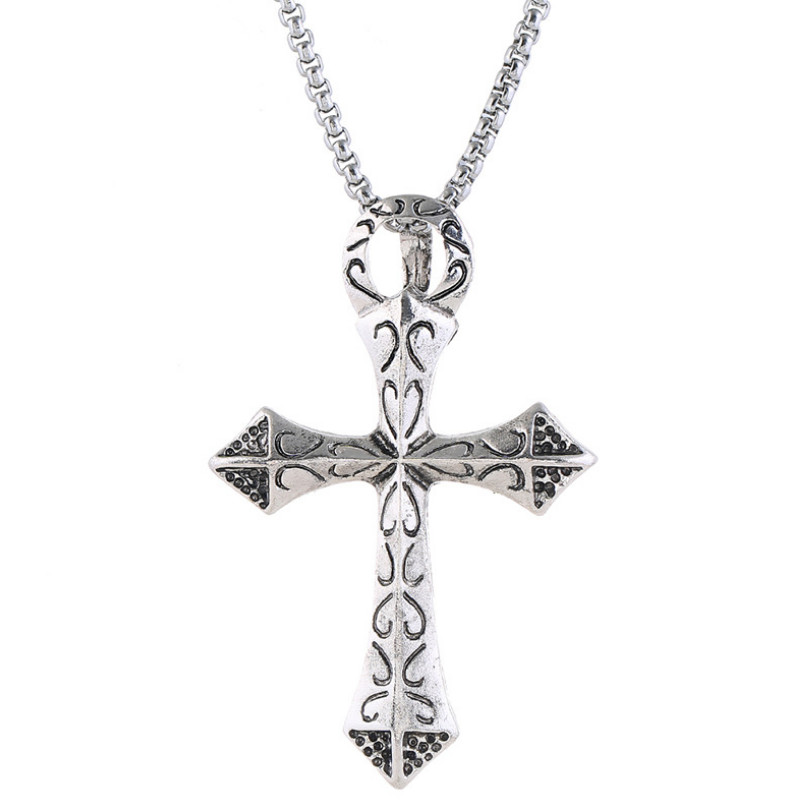 Chains Fashion Casual Stainless Steel Chain Necklace Vintage Alloy Cross Heart Charms Statement Long Collier For Women Men Punk Jewelry
Chains Fashion Casual Stainless Steel Chain Necklace Vintage Alloy Cross Heart Charms Statement Long Collier For Women Men Punk Jewelry