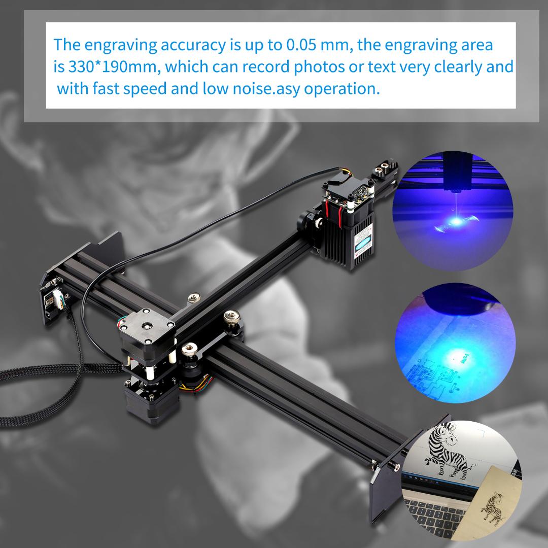 20W High Speed Mini Desktop Laser Engraver Printer Portable DIY Laser Engraving Cutter Machine for Wood Plastic Bamboo Leather
20W High Speed Mini Desktop Laser Engraver Printer Portable DIY Laser Engraving Cutter Machine for Wood Plastic Bamboo Leather