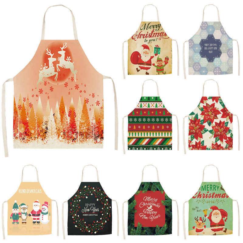1pcs Christmas Apron Pinafores Cotton Linen Aprons 53*65cm Woman Adult Bibs for Home Kitchen Cooking Baking Accessories
1pcs Christmas Apron Pinafores Cotton Linen Aprons 53*65cm Woman Adult Bibs for Home Kitchen Cooking Baking Accessories