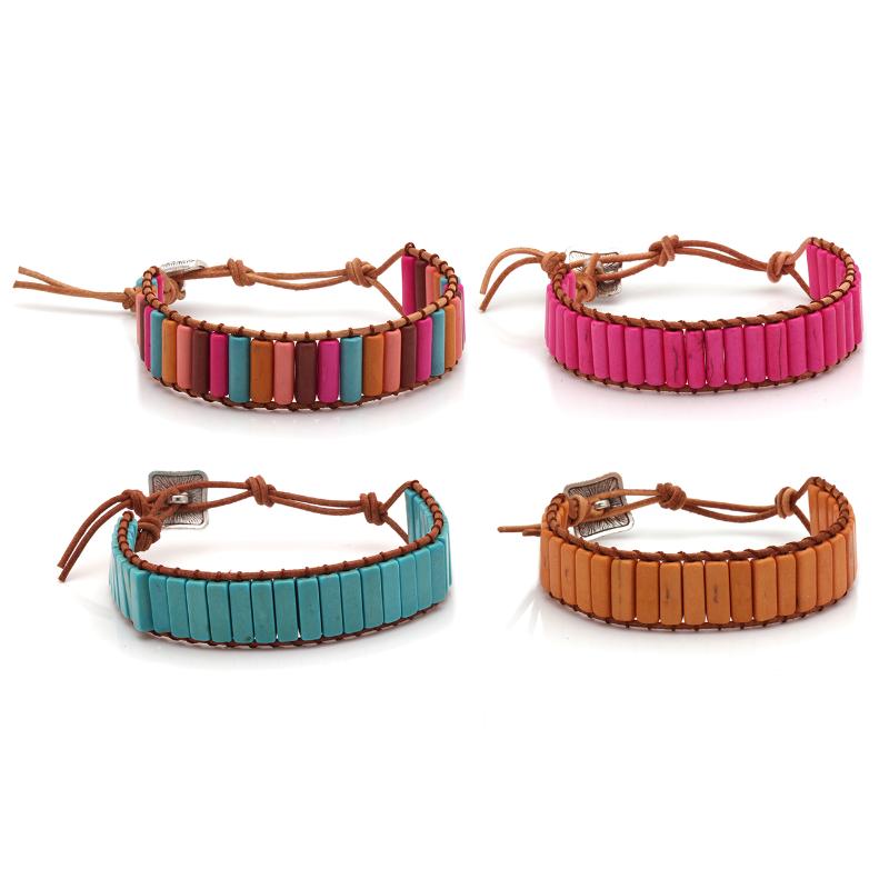 Charm Bracelets Boho Stone Leather Cord Wrap Bracelet Women Men 2021 Fashion Bohemian Chic Wholesale Summer Beach Surf Jewelry Gift
Charm Bracelets Boho Stone Leather Cord Wrap Bracelet Women Men 2021 Fashion Bohemian Chic Wholesale Summer Beach Surf Jewelry Gift