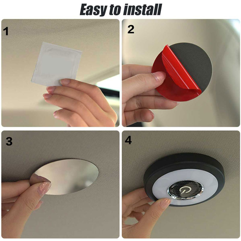 LED Car Interior Reading Auto USB Charging Roof Magnet Portable Day Light Trunk Vehicle Indoor Ceiling White Lighting