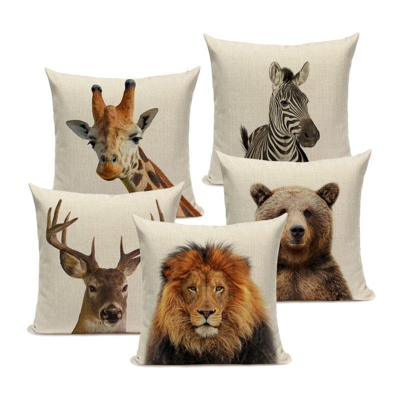 Animal Series Cushion Cover Home Decor Tiger Elephant Monkey Throw Pillows Covers Linen Pillow Case for Sofa Decoration
Animal Series Cushion Cover Home Decor Tiger Elephant Monkey Throw Pillows Covers Linen Pillow Case for Sofa Decoration