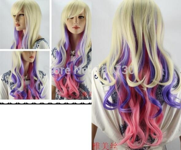 FREE SHIPPING+ + + light blonde /purple/ pink mix long curly cosplay wig, Picture color
FREE SHIPPING+ + + light blonde /purple/ pink mix long curly cosplay wig, Picture color