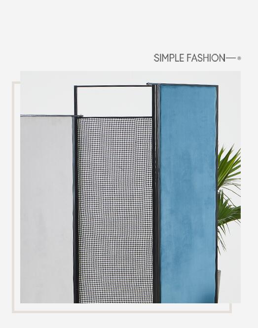 Openwork Screen Metal Nordic Room Dividers partition mobile folding simple double-sided office decoration small house