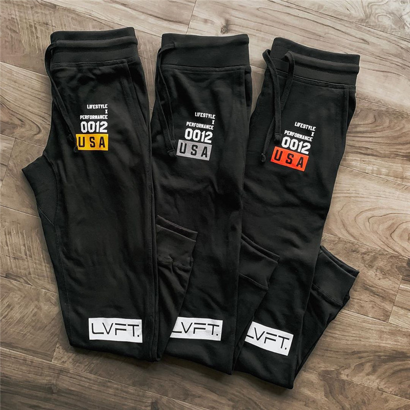Men's Pants Fashion Mens Joggers Elastic Waist Loose Cotton Sweatpants With 3 Styles Male Casual Long Trousers Asian Size M-3XL