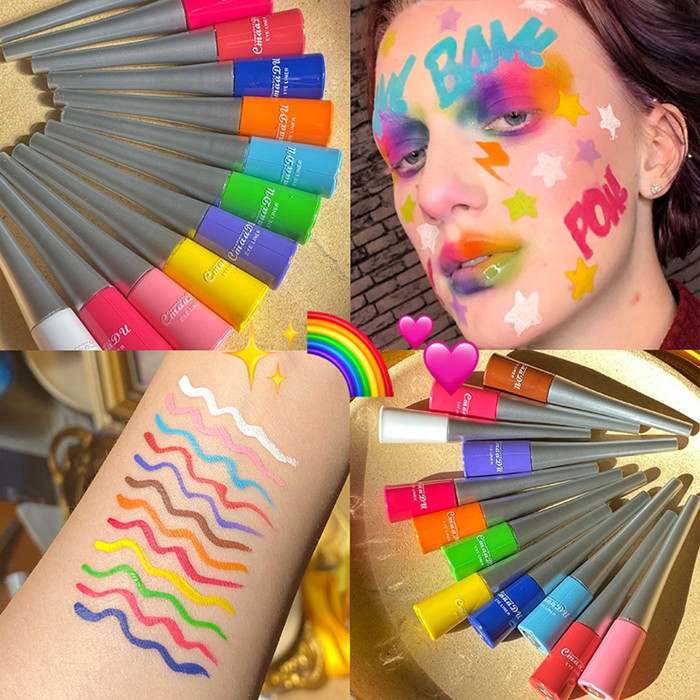 Colorful Neon Green White Matte Liquid Eyeliner Pencil Waterproof Makeup Liquid Eye Liner Blue Pink Yellow Eyes Cosmetics Pen 12pcs, As the pics showed
Colorful Neon Green White Matte Liquid Eyeliner Pencil Waterproof Makeup Liquid Eye Liner Blue Pink Yellow Eyes Cosmetics Pen 12pcs, As the pics showed