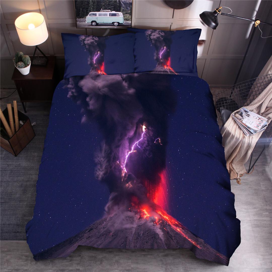 3D printing Vocalnic Bedding set Qulit Cover set, Black