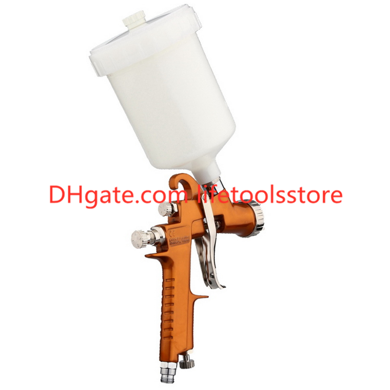 LVMP W400 Spray Gun Car Finish Painting tool 15mm Nozzle 600cc Cup Gravity Automotive Finishing air spray gun Lacquer gun3589436