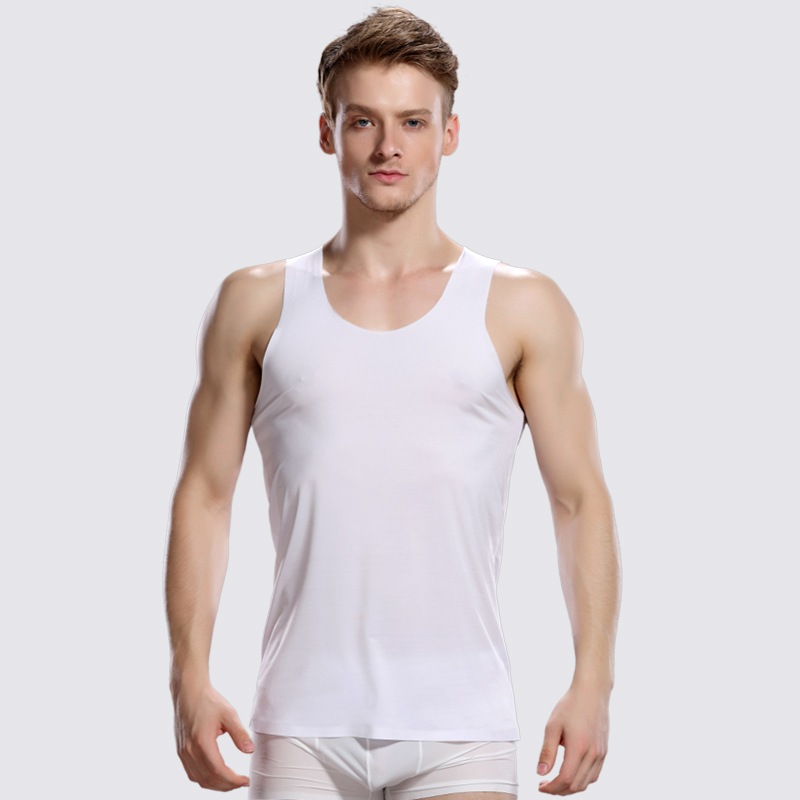 Clothing Ultra-thin Ice Silk Men Undershirt Breathable Chaleco Hombre Sleeveless Sexy Tshirt Knitted Underwear, Black
Clothing Ultra-thin Ice Silk Men Undershirt Breathable Chaleco Hombre Sleeveless Sexy Tshirt Knitted Underwear, Black