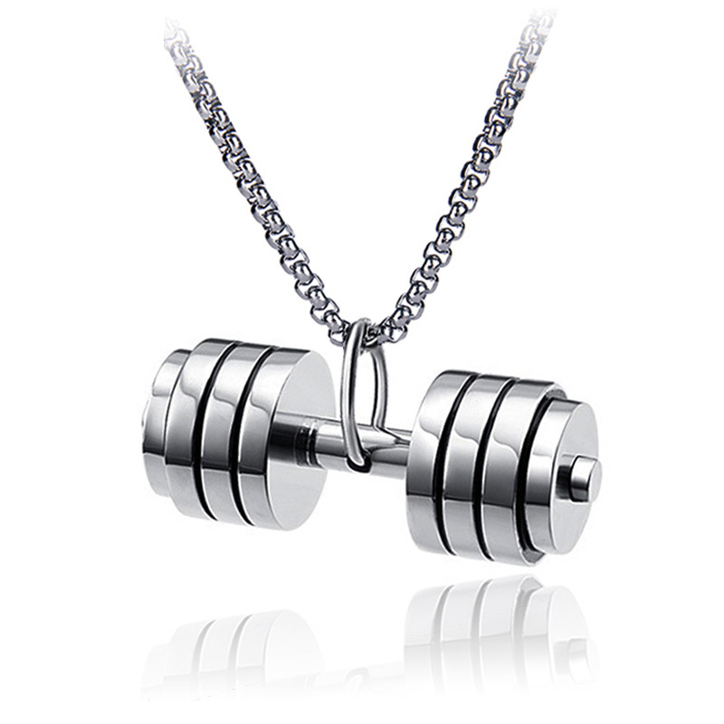 Pendant Necklaces DXJEL Fashion Jewelry Stainless Steel Dumbbell Charm Necklace For Men Fitness Statement Gifts Sports Lovers
Pendant Necklaces DXJEL Fashion Jewelry Stainless Steel Dumbbell Charm Necklace For Men Fitness Statement Gifts Sports Lovers