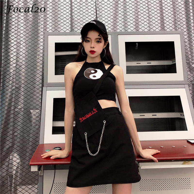 Focal20 Trendy Letter Embroidery Chain Bag Button Women Skirt Female High Waist Solid Color Above Knee Female Skirt Bottoms, As pic
Focal20 Trendy Letter Embroidery Chain Bag Button Women Skirt Female High Waist Solid Color Above Knee Female Skirt Bottoms, As pic