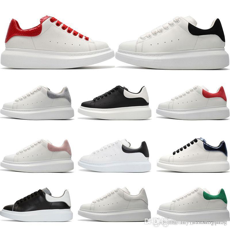 New Mens Luxury Designer shoes white leather 3M reflective casual for girl women black gold red fashion comfortable flat sports sneaker