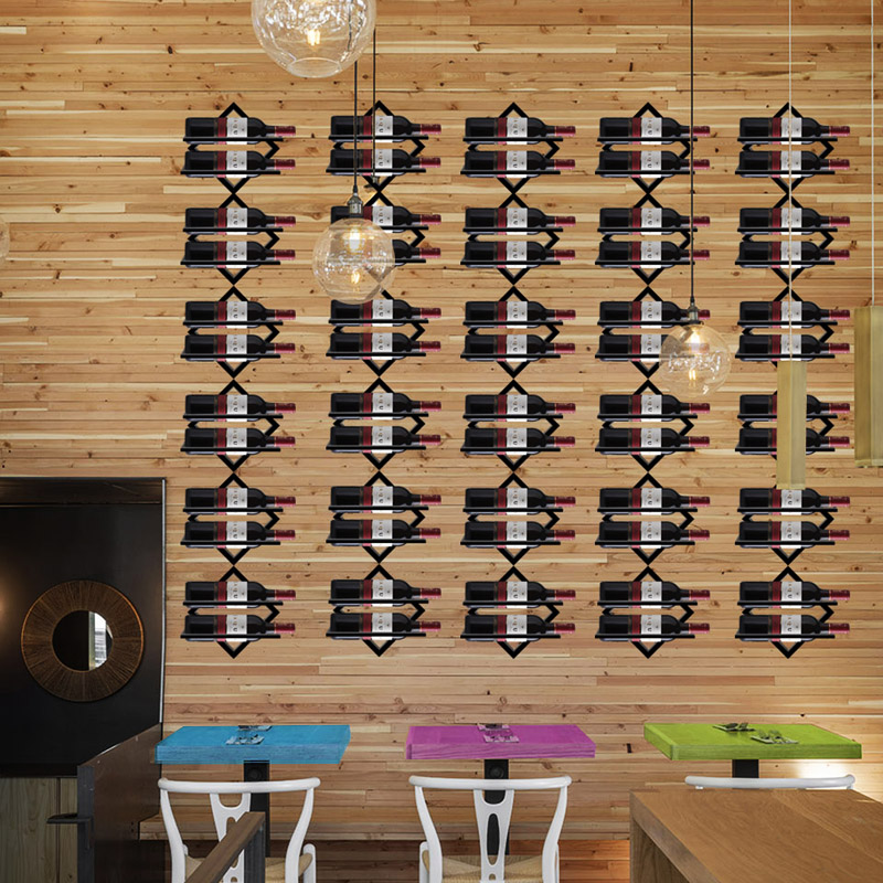 European Creative Wall-mounted Wine Rack, Home Wall Decoration, Wine Cup Rack, Cabinet Wall Bottle Rack