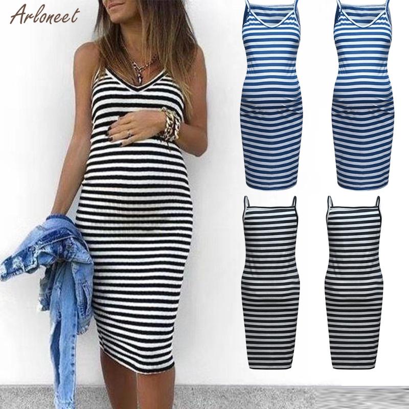 Women Dress Maternity Sleeveless Striped Print Breastfeeding Sundress Pregnancy Dress Maternity Mother New Fashion, Black
Women Dress Maternity Sleeveless Striped Print Breastfeeding Sundress Pregnancy Dress Maternity Mother New Fashion, Black