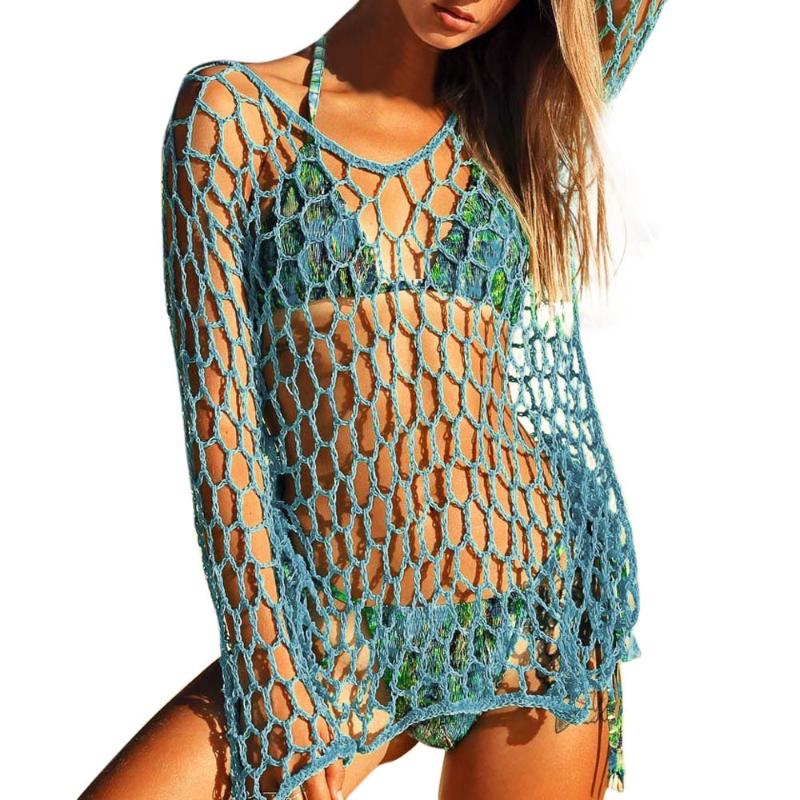 Sarongs 2021 Summer Casual Fishnet Crochet Beach Dress Women Hollow Out Cover Up Bikini Swimwear Wear Pareo Saida De Praia
Sarongs 2021 Summer Casual Fishnet Crochet Beach Dress Women Hollow Out Cover Up Bikini Swimwear Wear Pareo Saida De Praia