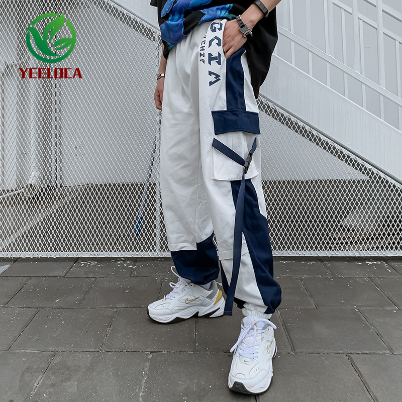 Hip-hop Pants Men Tactical Overalls Large Pockets Color Matching 2020 New Casual Joggers Trousers Trend Design High Quality, White
Hip-hop Pants Men Tactical Overalls Large Pockets Color Matching 2020 New Casual Joggers Trousers Trend Design High Quality, White