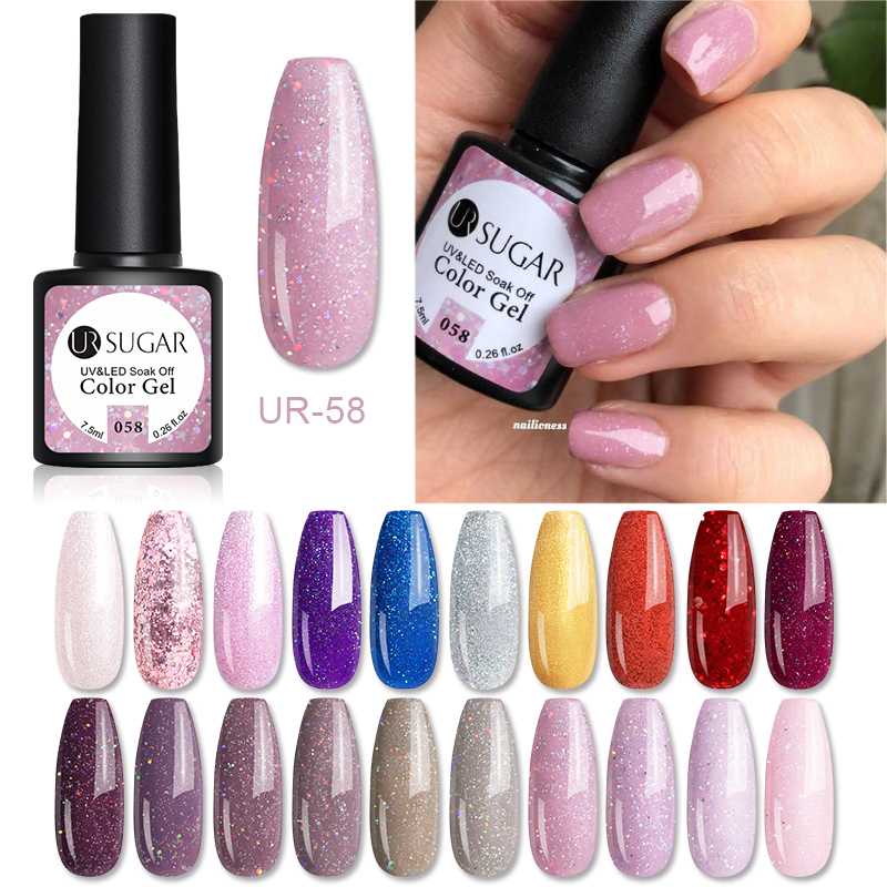 UR SUGAR 7.5ml Glitter Nail Gel Polish Hybrid Varnish Nail Art Semi Permanent UV Gel Polish Manicures Base Top Coat Lacquer, 73
UR SUGAR 7.5ml Glitter Nail Gel Polish Hybrid Varnish Nail Art Semi Permanent UV Gel Polish Manicures Base Top Coat Lacquer, 73