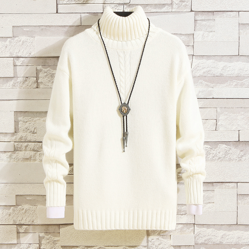 Men's Cashmere Turtleneck Sweater | Premium Warm Winter Pullover B4