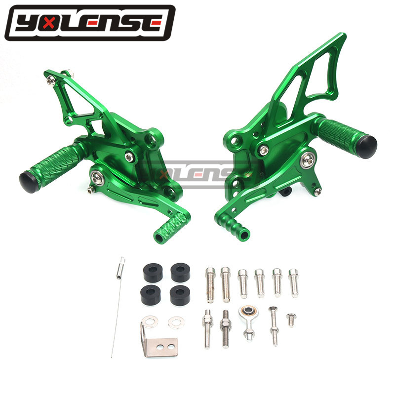 CNC Aluminum Motorcycle Adjustable Rearsets Rear Sets Foot Pegs For NINJA300 NINJA250 NINJA 250 300 2013-2020
CNC Aluminum Motorcycle Adjustable Rearsets Rear Sets Foot Pegs For NINJA300 NINJA250 NINJA 250 300 2013-2020