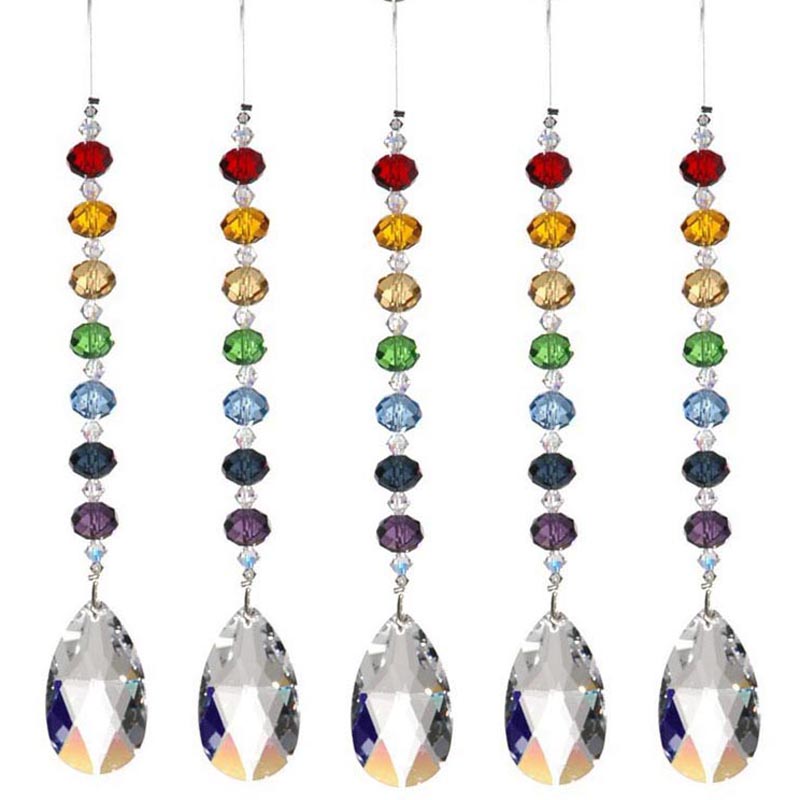 10PCS Crystal Suncatcher Pendant Chandelier Crystals Teardrop Prisms Rainbow Chakra Suncatcher With Rondelle Beads Hanging Ornament
10PCS Crystal Suncatcher Pendant Chandelier Crystals Teardrop Prisms Rainbow Chakra Suncatcher With Rondelle Beads Hanging Ornament