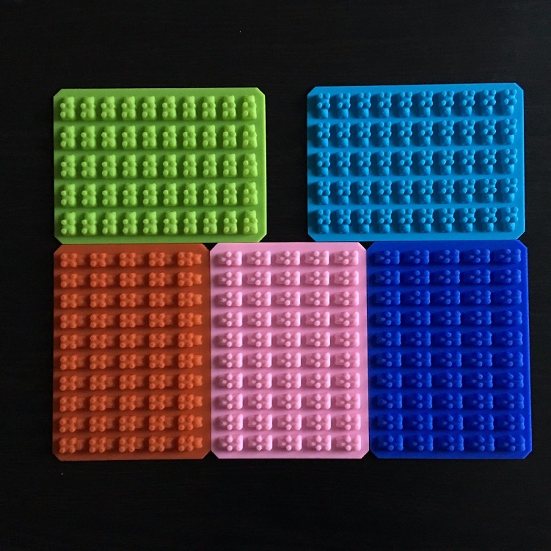 Cake Tools Practical Cute Gummy Bear 50 Cavity Silicone Tray Make Chocolate Candy Ice Jelly Mold DIY Children