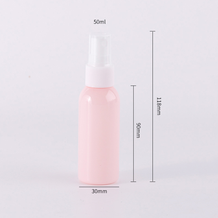wholesale 50ml Sanitizer Spray Bottle Empty Hand Wash bottles Emulsion PET Plastic Mist Sprayer Pump Containers for Alcohol