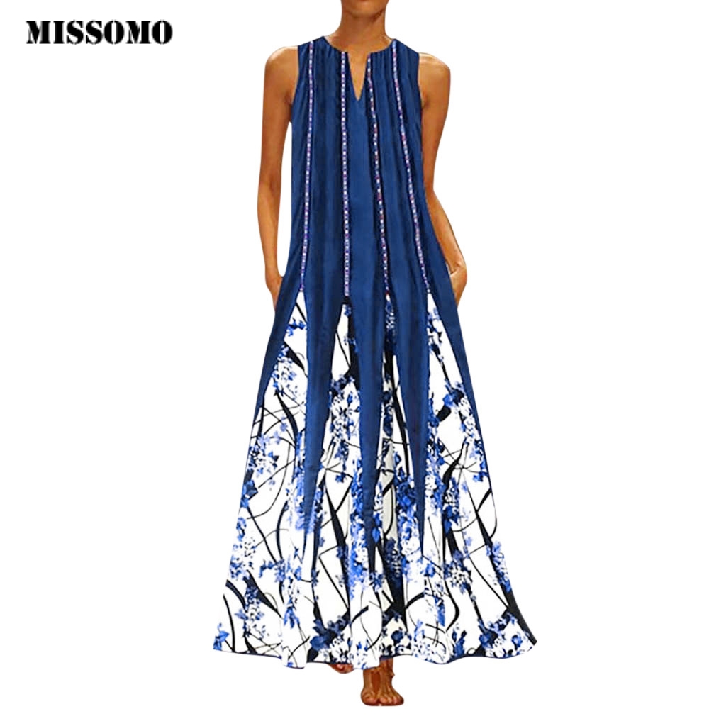 MISSOMO Plus size 5XL Women Dress Vintage Print Daily Casual Bohemian long Maxi Dress V Neck Sleeveless retro vestido elbise 618, Wh
MISSOMO Plus size 5XL Women Dress Vintage Print Daily Casual Bohemian long Maxi Dress V Neck Sleeveless retro vestido elbise 618, Wh