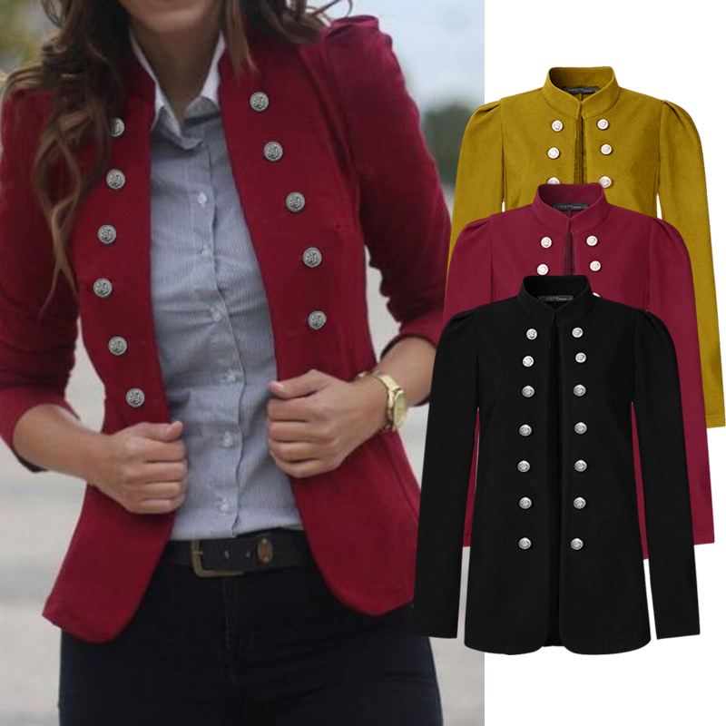 ZANZEA 2020 Fashion Women's Autumn Coats Casual Solid Buttons Jackets Long Sleeve Outwear Vintage Loose Stand Collar Overcoats, Black
ZANZEA 2020 Fashion Women's Autumn Coats Casual Solid Buttons Jackets Long Sleeve Outwear Vintage Loose Stand Collar Overcoats, Black