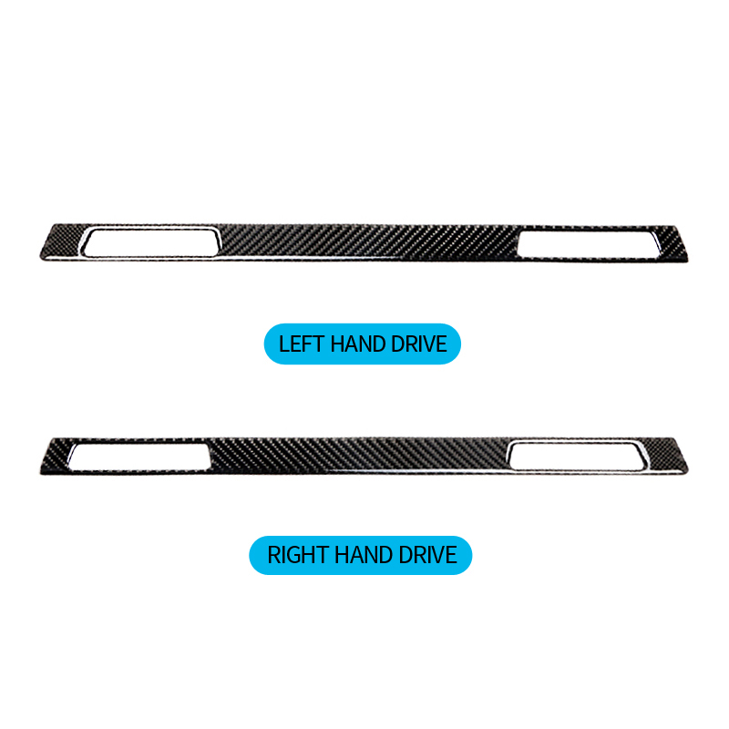 Car Interior Accessories Carbon Fiber Decal Sticker Copilot Water Cup Holder Panel Cover For BMW E90 E92 E93 3 series LHD RHD