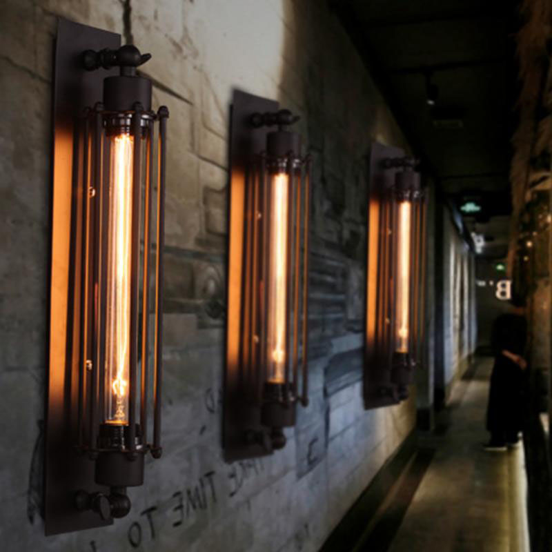Vintage Loft Wall Lamps American Industrial Wall Light Edison E27 Bed-lighting Eye-lantern Wall Sconce Lights Home Decoration Lighting s ing