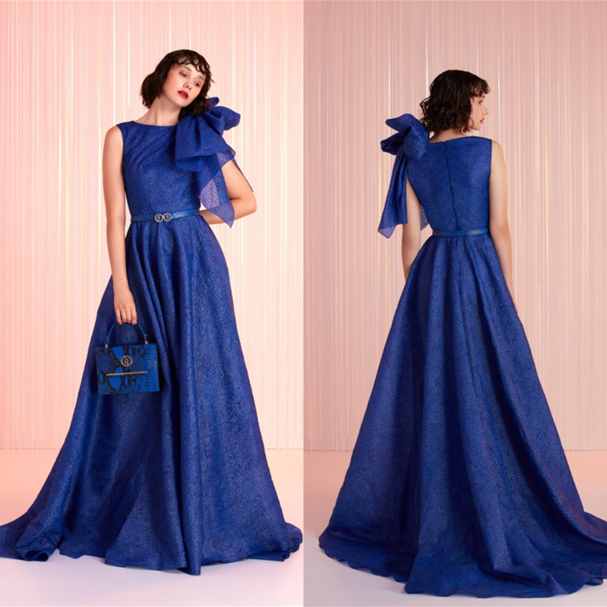 2021 Tony Ward Evening Dresses A Line Appliqued Sweep Train Prom Dress Party Wear Custom Made Red Carpet Gowns