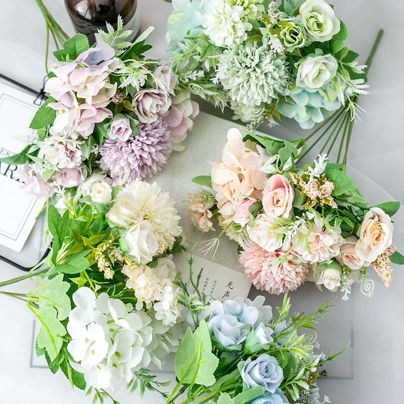 Artificial Bouquet Silk Blooming Fake Peony Bridal Hand Flower Roses Wedding Centerpieces Decor 7 Heads Hydrangea Flowers
Artificial Bouquet Silk Blooming Fake Peony Bridal Hand Flower Roses Wedding Centerpieces Decor 7 Heads Hydrangea Flowers