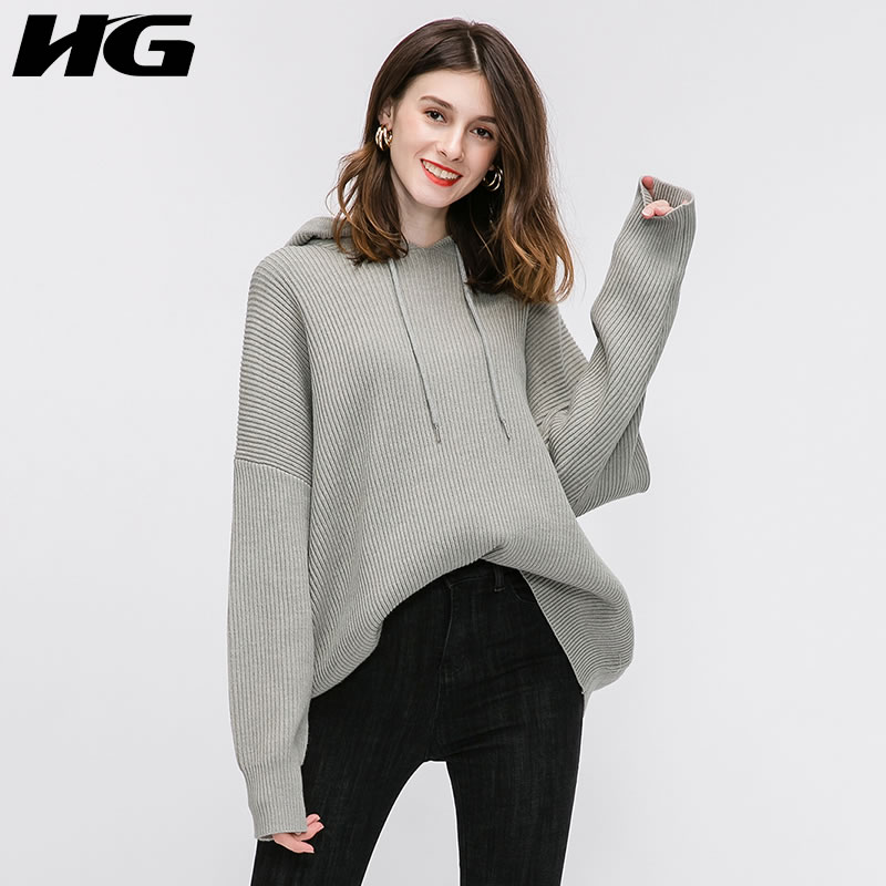 HG Winter Clothes Women Hooded Sweater Plus Size Women Sweater Gray Loose Knitwear Lazy Oaf Sweaters and Pullovers ZYQ1465
HG Winter Clothes Women Hooded Sweater Plus Size Women Sweater Gray Loose Knitwear Lazy Oaf Sweaters and Pullovers ZYQ1465