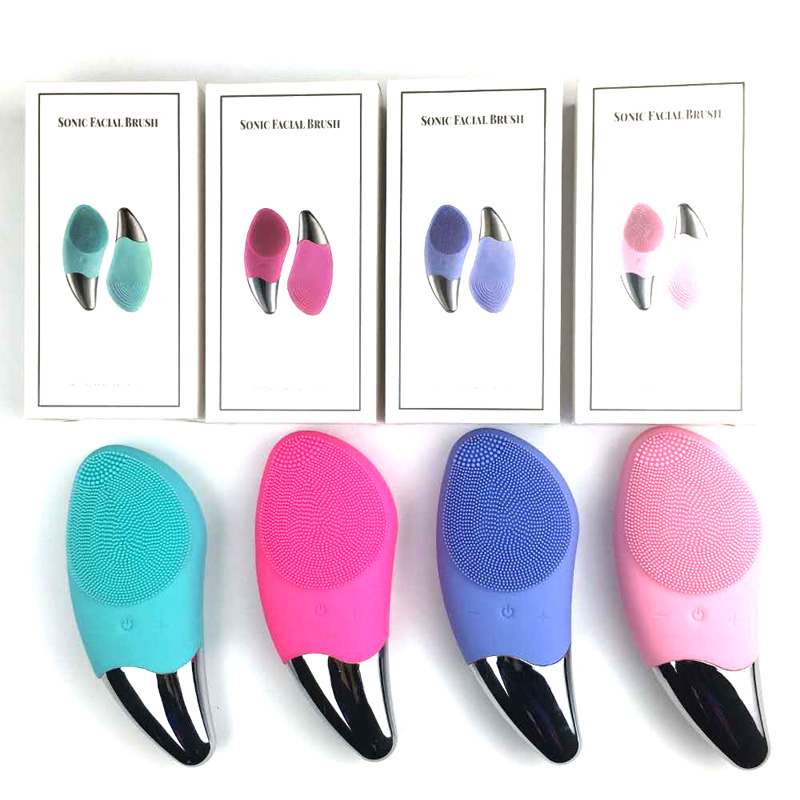 Facial Cleansing Tools Brush Waterproof Silicone Electric Sonic Face Brushes For All Skin Types Cepillos Faciales Sonicos Electricos