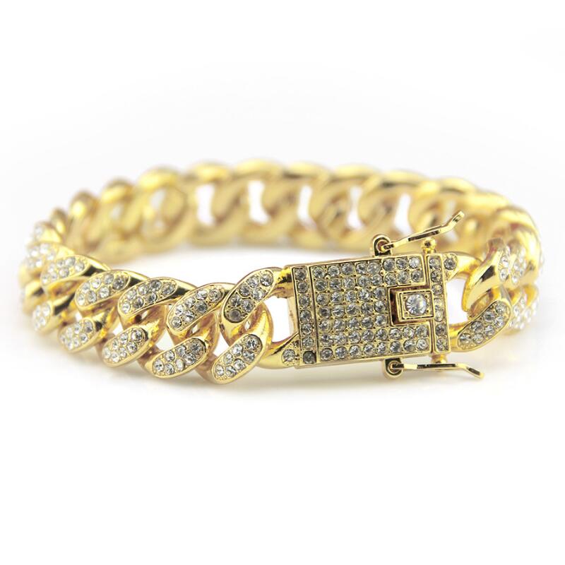Cuban Chain Bracelet For Mens Tops Quality Hip Hop Bracelets Gold Bracelets Pop Club Accessories Plating Bangle Zircon Chains
Cuban Chain Bracelet For Mens Tops Quality Hip Hop Bracelets Gold Bracelets Pop Club Accessories Plating Bangle Zircon Chains