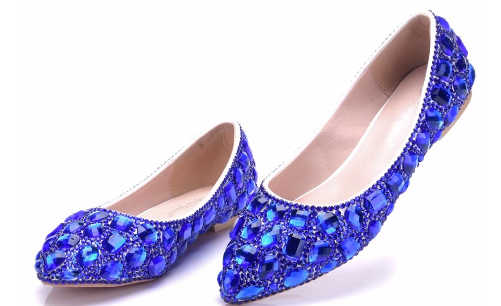 2019 Women's shoes in Spring and Autumn with New style flat bottom pointed end water drill@ZXC368, Blue
2019 Women's shoes in Spring and Autumn with New style flat bottom pointed end water drill@ZXC368, Blue