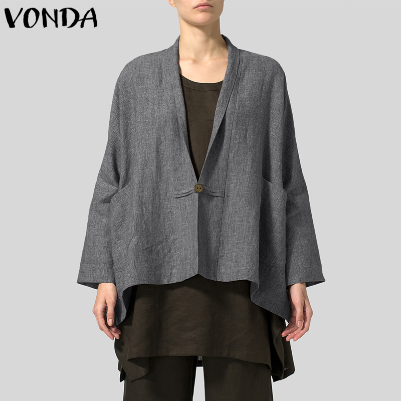 Women Vintage Kimono Coats 2018 Autumn Female Long Sleeve Cardigan Sexy V Neck Casual Loose Solid Outwear Plus Size Blusas Tops, Grey
Women Vintage Kimono Coats 2018 Autumn Female Long Sleeve Cardigan Sexy V Neck Casual Loose Solid Outwear Plus Size Blusas Tops, Grey