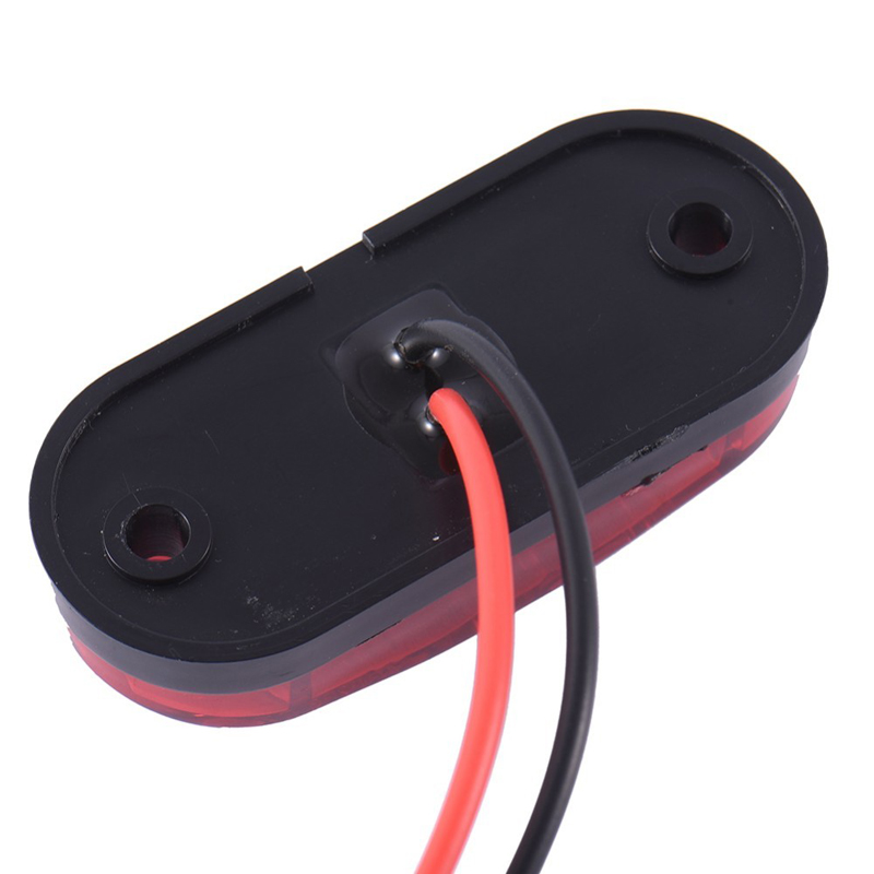 Car LED Side Marker Brake Signal Lamp For Auto Truck Trailers 12/24V Waterproof Turn Light White Yellow Red