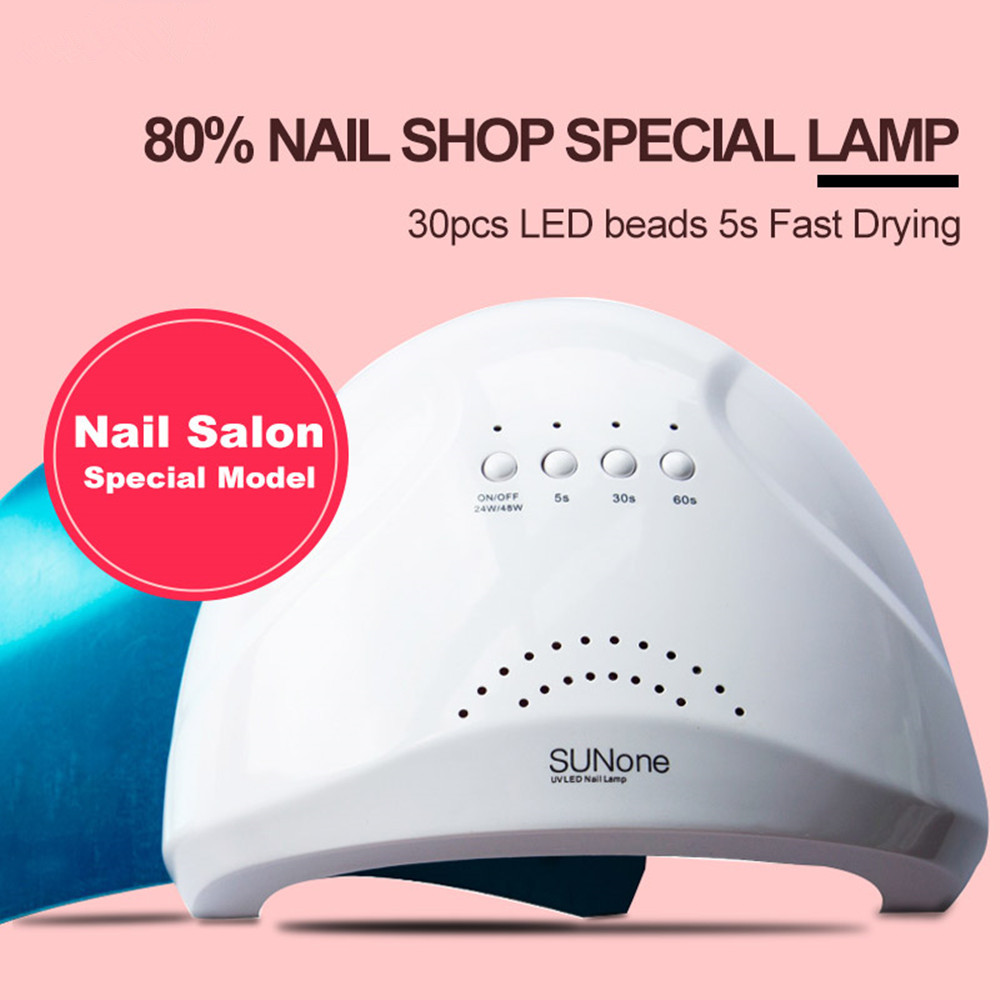 New SUN one 24W/48W UV LED Lamp Nail Dryer Infarared Auto Sensor 30pcs LED Nail Lamp Polish Gel Curing Manicure Tools Nail Salon, White
New SUN one 24W/48W UV LED Lamp Nail Dryer Infarared Auto Sensor 30pcs LED Nail Lamp Polish Gel Curing Manicure Tools Nail Salon, White