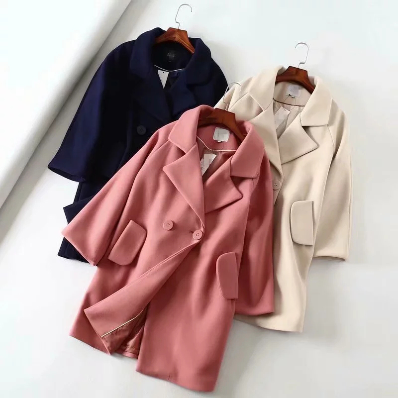 Chic Wool Casual Woolden Coat Women 2019 Autumn Winter New Fashion 3 Color Women' Long Jackets Female Warm Outwear Femme Blends, Blue
Chic Wool Casual Woolden Coat Women 2019 Autumn Winter New Fashion 3 Color Women' Long Jackets Female Warm Outwear Femme Blends, Blue