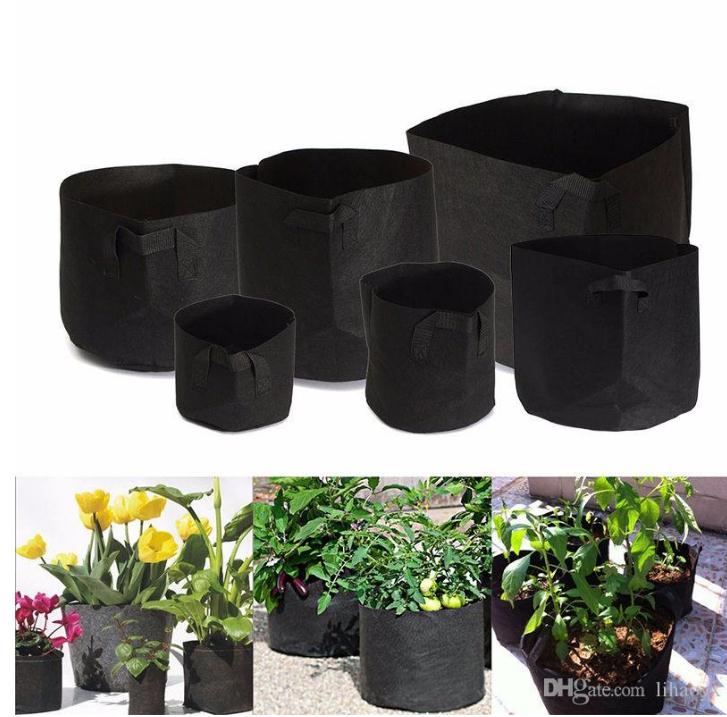 Gallon Nonwoven Fabrics Grow Bag Handles Round Fabric Pots Plant Pouch Root Grow Bag Aeration Pot Container 10 Size c183
Gallon Nonwoven Fabrics Grow Bag Handles Round Fabric Pots Plant Pouch Root Grow Bag Aeration Pot Container 10 Size c183