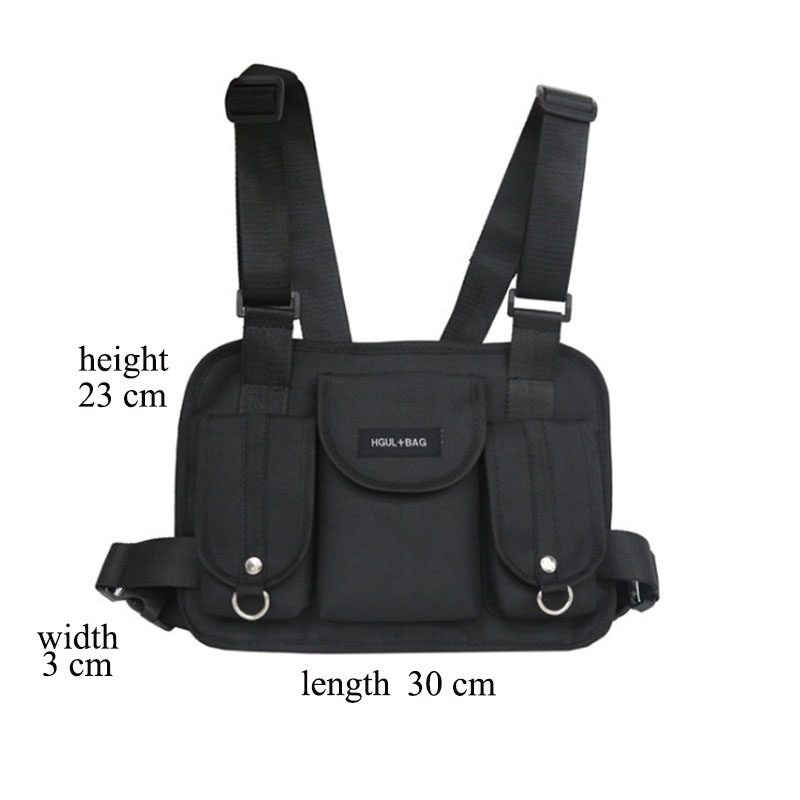 2019RWIHAD Fashion Vest Waist Bag For Men Tide Tooling Bag Game Tactics Couple With The Same Paragraph Bags