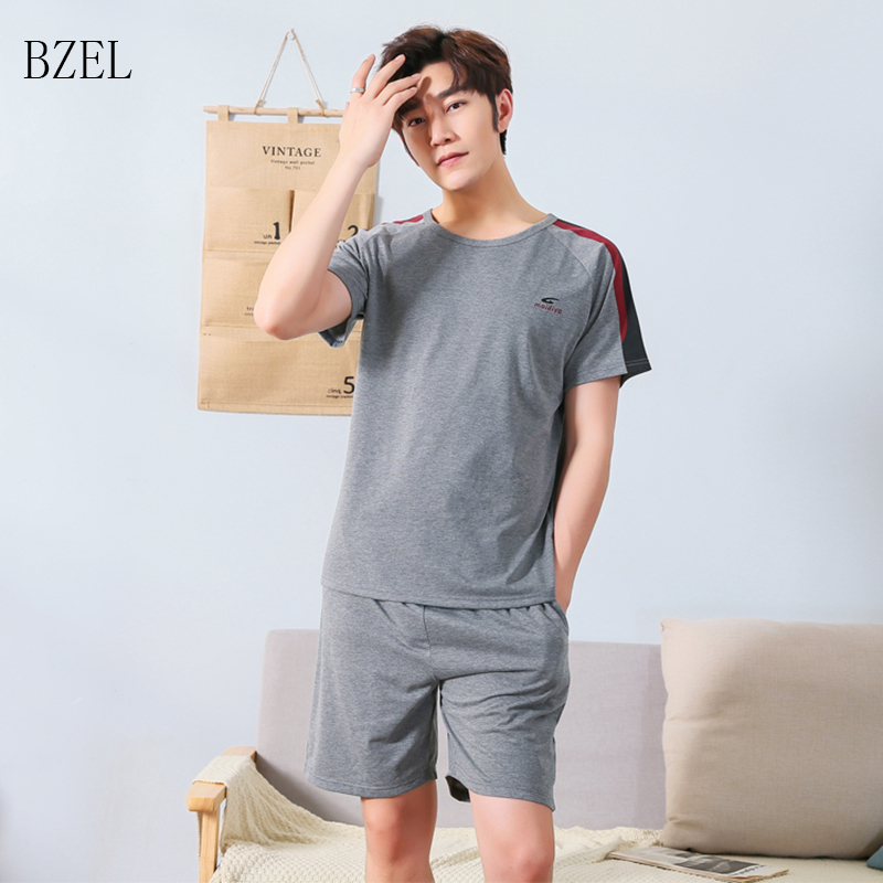 BZEL Pajama Sets Men Pyjamas Homme Leisure Male Nightwear Cotton Sleepwear Summer 2 Pcs Set Pijamas Men Plus Size Tops + Shorts, Dark blue
BZEL Pajama Sets Men Pyjamas Homme Leisure Male Nightwear Cotton Sleepwear Summer 2 Pcs Set Pijamas Men Plus Size Tops + Shorts, Dark blue