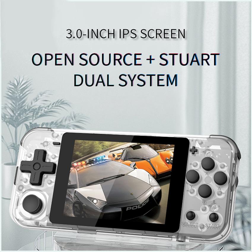 

POWKIDDY Q90 3-inch IPS screen Handheld console dual open system game console 16 simulators retro PS1 kids gift 3D new games 10pcs DHL