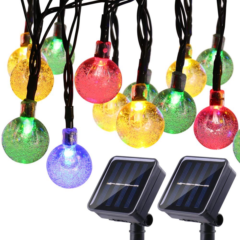 Solar String Lights Globe 20 Feet 30 Crystal Balls Waterproof LED Fairy Lights 8 Modes Outdoor Starry Lights Solar Powered for DecorationSol
Solar String Lights Globe 20 Feet 30 Crystal Balls Waterproof LED Fairy Lights 8 Modes Outdoor Starry Lights Solar Powered for DecorationSol