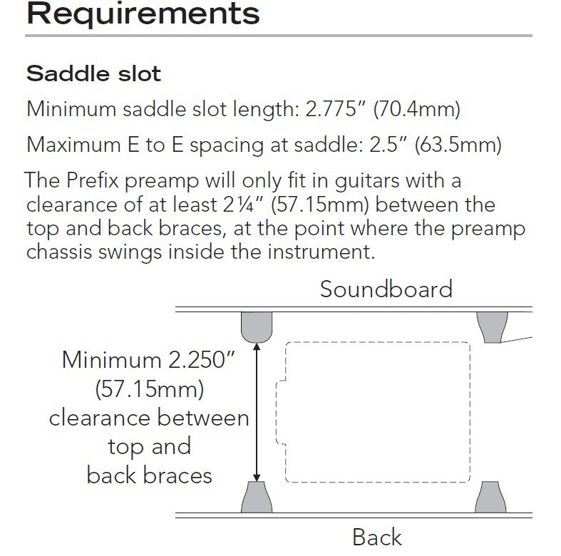 Fishman Prefix PlusT Onboard Preamp Matrix Pickup EQ Tuner Red Piezo Pickup Equalizer System Acoustic Guitar Pickups