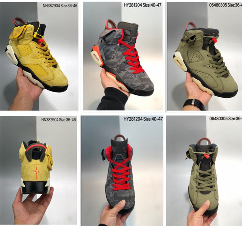Mens Basketball Shoes 6 6s Travis cactus jack New Sneakers Washed Denim Hare Slam Dunk DMP Trainers Size US 7-13
Mens Basketball Shoes 6 6s Travis cactus jack New Sneakers Washed Denim Hare Slam Dunk DMP Trainers Size US 7-13