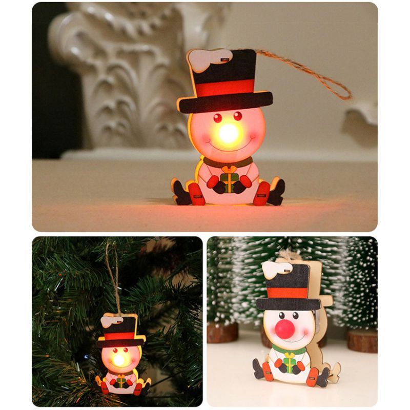 Wooden Christmas Crafts Color Painted LED Light Up Wooden Christmas Pendant Tabletop Ornaments
Wooden Christmas Crafts Color Painted LED Light Up Wooden Christmas Pendant Tabletop Ornaments