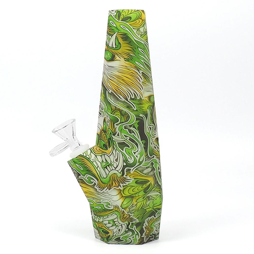 Glow and printed diamond shape silicone Bongs 10 inch smoking water pipe Glass sets glass water pipes glow in the dark
Glow and printed diamond shape silicone Bongs 10 inch smoking water pipe Glass sets glass water pipes glow in the dark